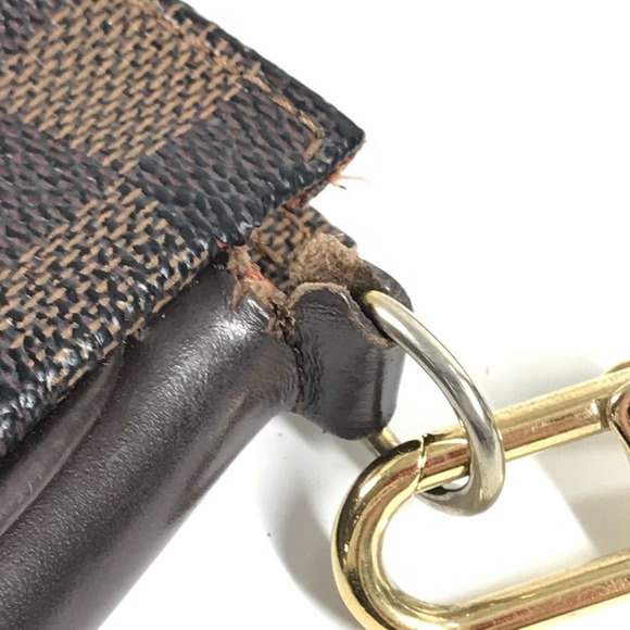 LOUIS VUITTON Authentic Brown Damier Canvas Pochette Shoulder Bag - Picture 11 of 16